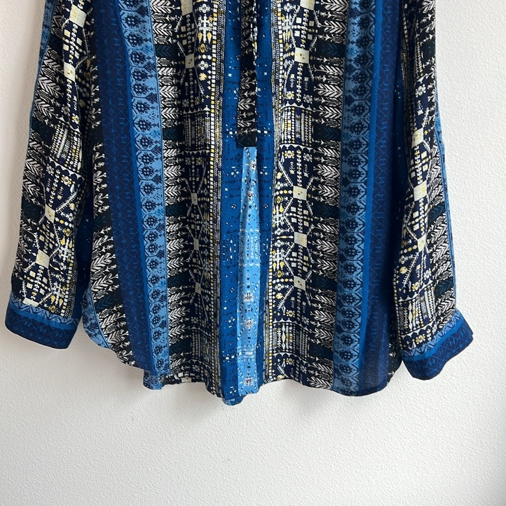 Nine West Multi Patterns Blue Tunic - image 5